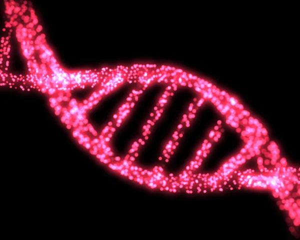 Rózsaszín DNS-spirál — Stock Fotó