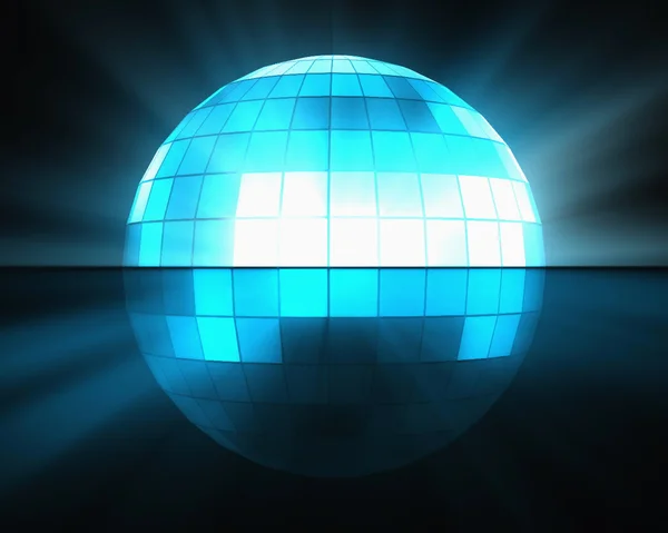 Μπλε μπάλα disco — Φωτογραφία Αρχείου