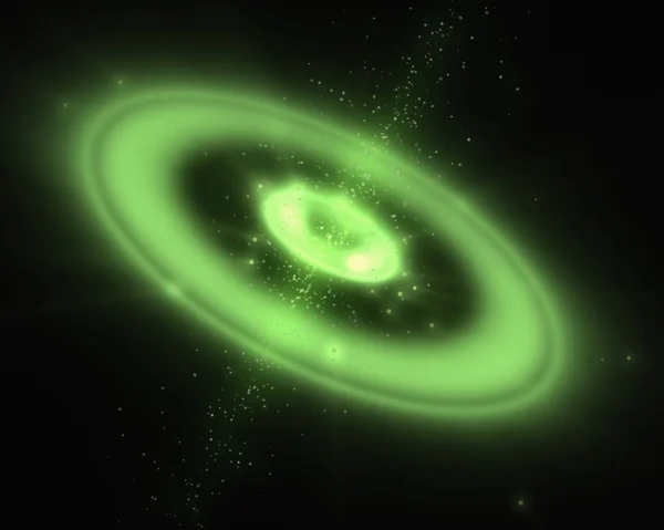 Grüne Galaxie — Stockfoto