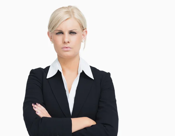 Serious blond businesswoman — Stock Photo, Image