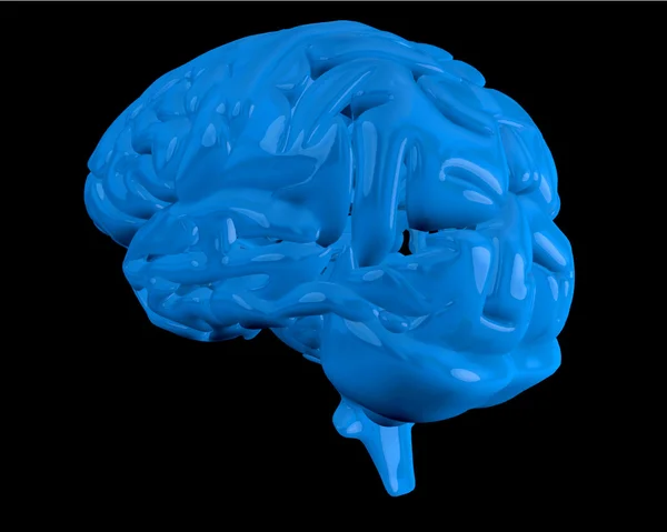 Blå hjärna — Stockfoto
