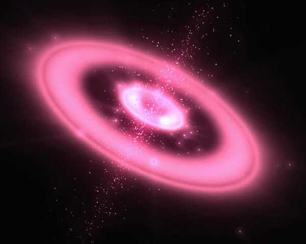 Galáxia rosa — Fotografia de Stock