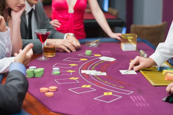 Покерный стол — стоковое фото