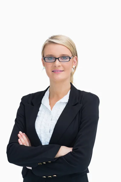 Businesswoman with crossed arms — Stock Photo, Image