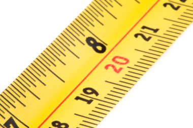Close up of measure tape clipart