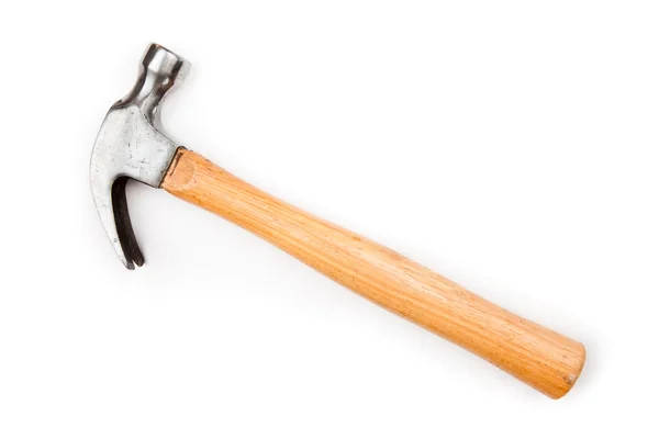 Liegender Hammer mit Holzstiel — Stockfoto