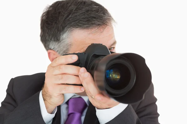 Empresario tomando una foto — Foto de Stock