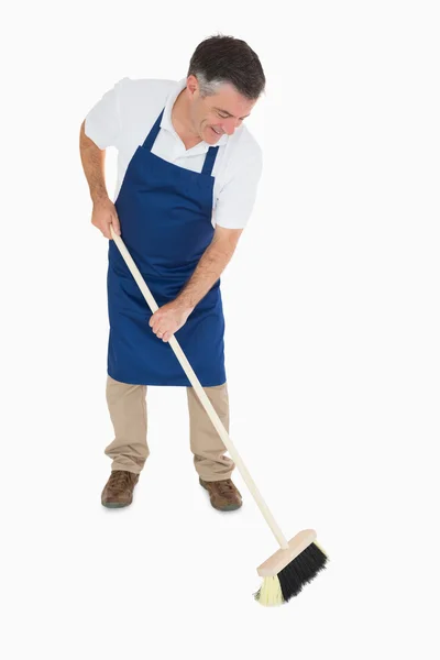 Sweeping man — Stock Photo, Image