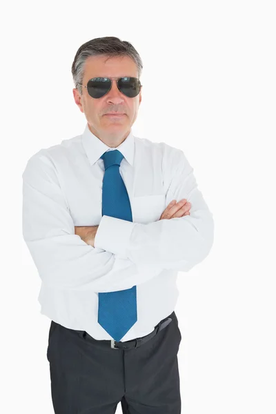 Businessman in sunglasses — Stock Photo, Image