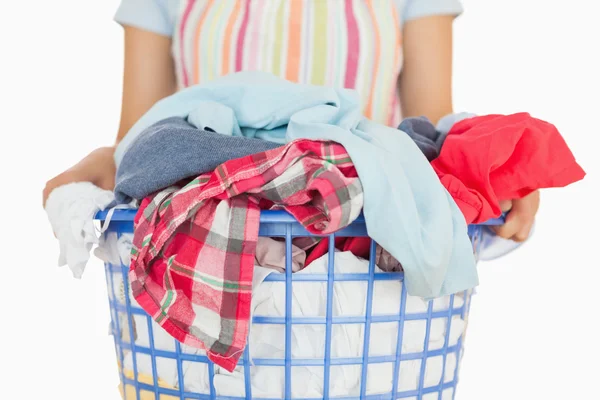 Full laundry basket — Stock Photo, Image