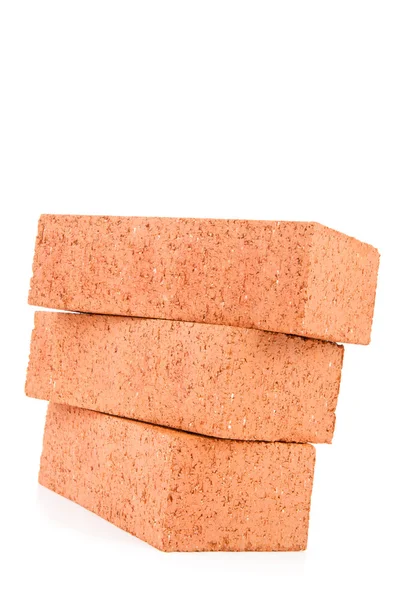 Stack of bricks falling down — Stock Photo, Image