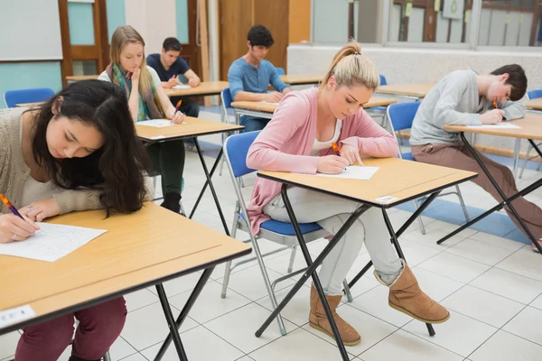 Sitting at the classroom — Stock Photo, Image