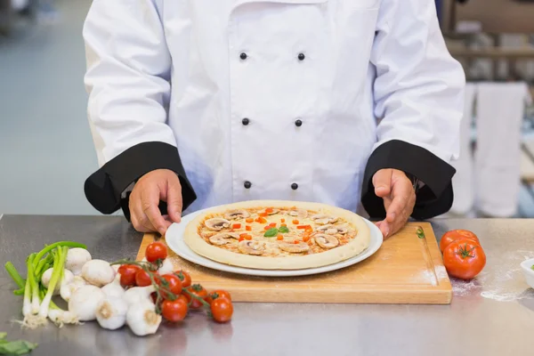 Pizza on the counter — Stock Photo, Image