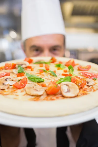 Mushroom pizza — Stockfoto