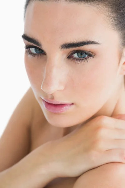 Woman staring at camera — Stock Photo, Image