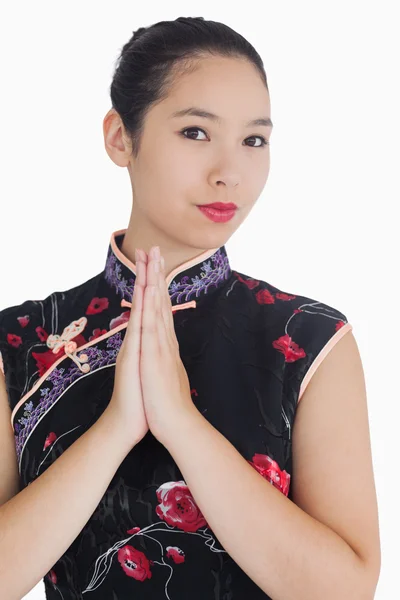 Mujer sonriente en kimono —  Fotos de Stock