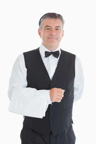 Šťastný muž, který stojí v obleku — Stock fotografie