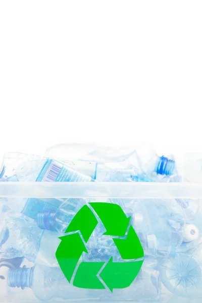 Plastic doos voor recycling — Stockfoto