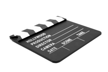 Film slate lying clipart