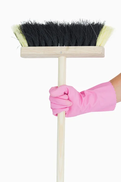 Black and yellow broom — Stock Photo, Image