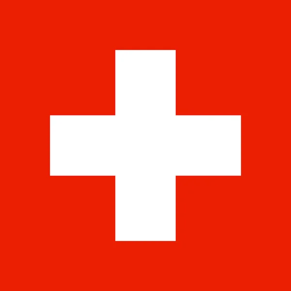 Svájci lobogó — Stock Fotó