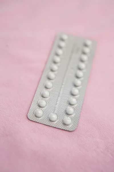 Contraceptive pill blister pack — Stock Photo, Image