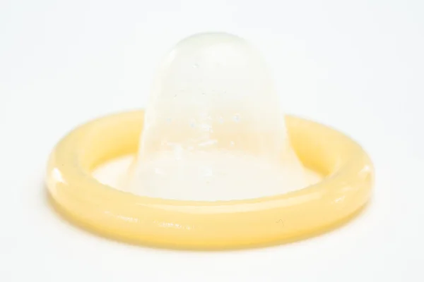 Rolled up condom — Stock Photo, Image