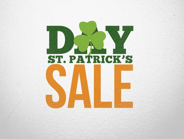 Advertisement for st patricks day sale — Stock Photo, Image