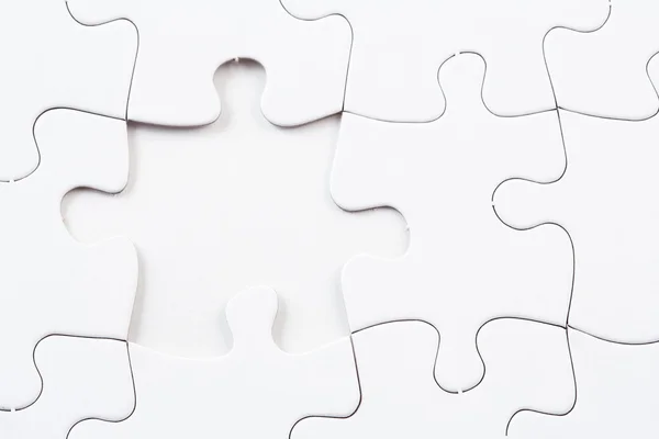 Puzzle con pezzo mancante — Foto Stock