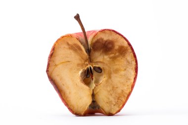 Half a rotten apple clipart