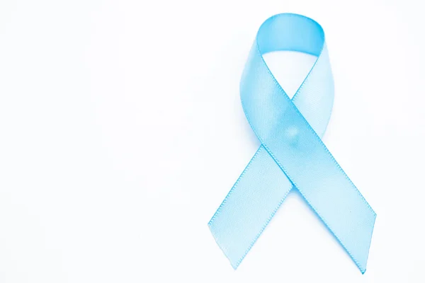Blaues Band für Prostatakrebs — Stockfoto