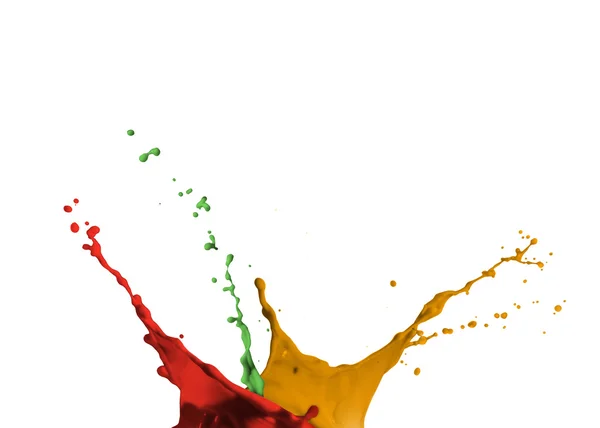 Artistic paint splashing — Stock Photo, Image