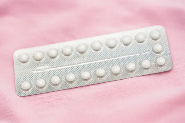 Contraceptive pill blister pack — Stock Photo, Image