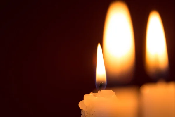 Candele luce morbida — Foto Stock