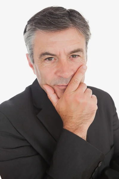 Serious thoughtful businessman — Stock Photo, Image