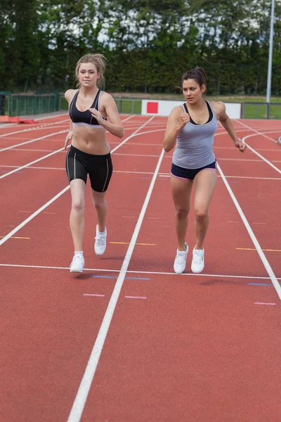 Women running a race — Stock Photo, Image