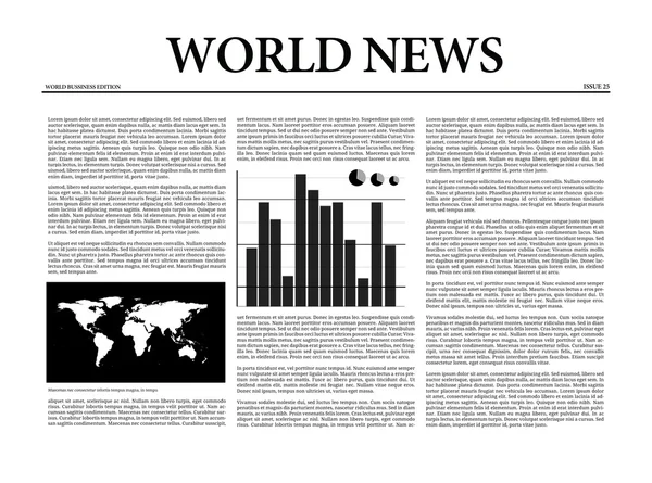 Jornal de notícias mundiais — Fotografia de Stock