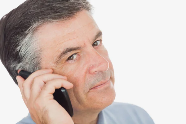 Mature businessman using mobile phone — Stock Photo, Image