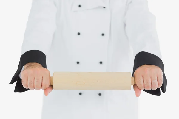Chef using rolling pin — Stock Photo, Image