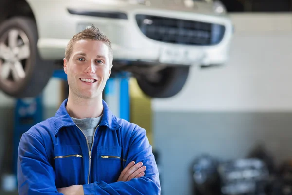 Confident young mechanic — Stock Photo, Image