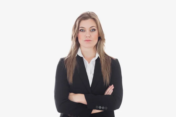 Serious young business woman — Stock Photo, Image