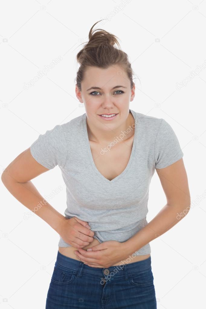 beautiful woman suffering from stomachache |图库照片08wave