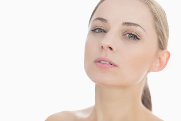 Close-up portrait of a cute young woman — Stock Photo, Image