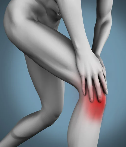 Πόνος στο γόνατο — Φωτογραφία Αρχείου