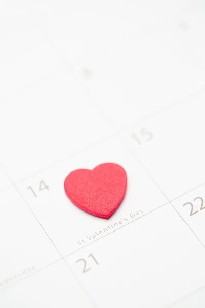 Pink heart marking valentines day — Stock Photo, Image