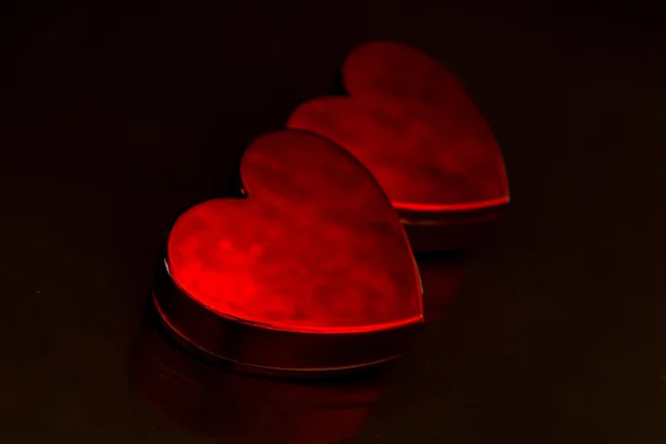 Red love hearts — Stock Photo, Image