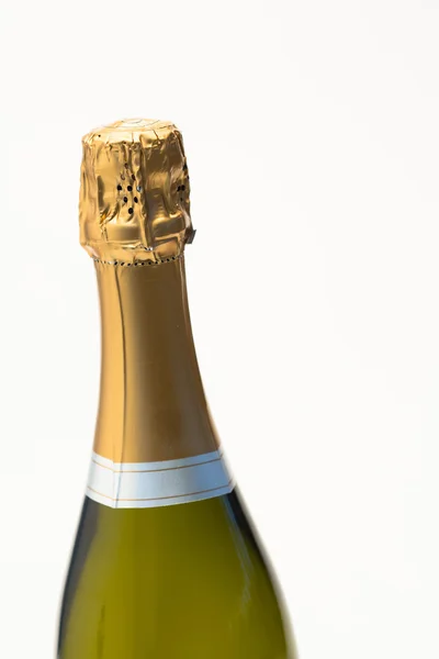 Bovenkant van champagne fles — Stockfoto