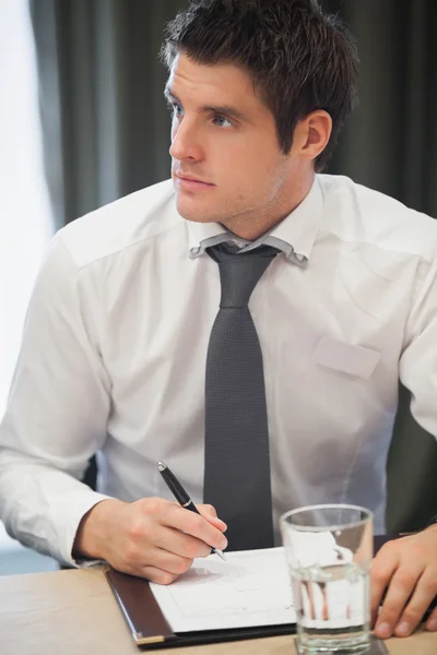 Businessman during meeting — Stock Photo, Image