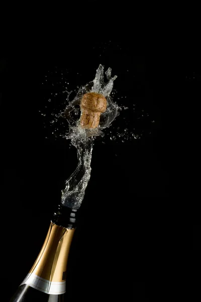Champagne cork poppins — Stockfoto