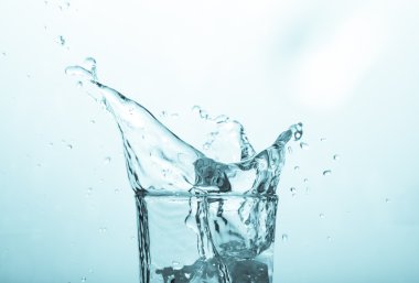 Close up on a glass of water clipart